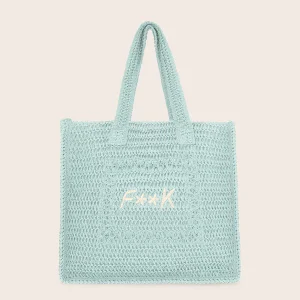 Tote Summer Bag Donna F**K Verde ACQUAMARINA EFFEK