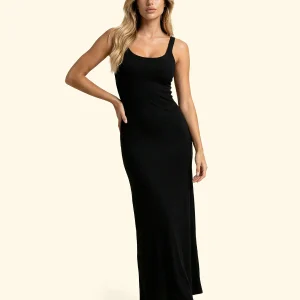 Vestito Lungo Donna F**K Nero SW0538-BK EFFEK