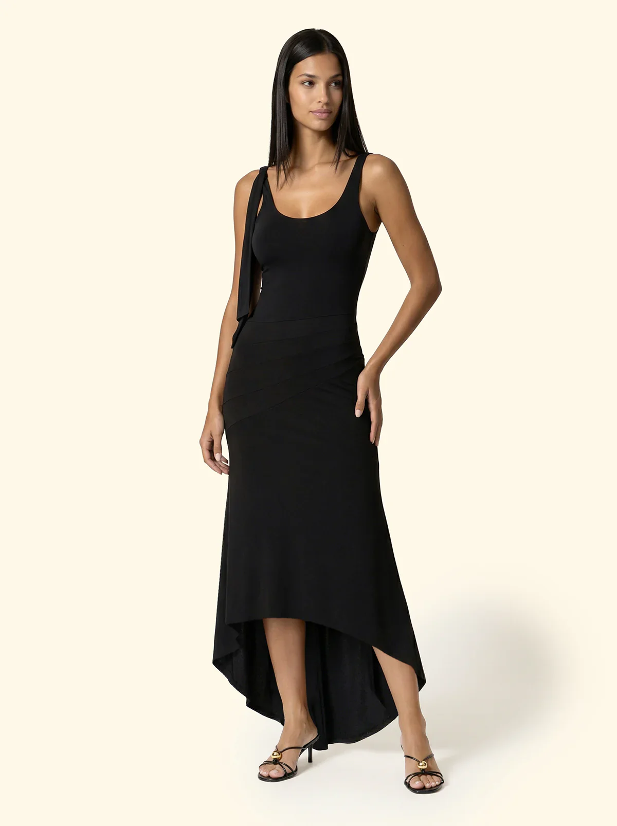 Vestito lungo Donna F**K Nero SW0626-BK EFFEK - immagine 4