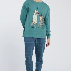 PIGIAMA A SERAFINO UOMO EDIZIONE "IN BOCCA AL LUPO"