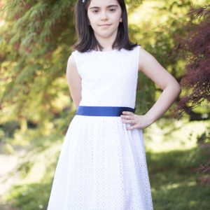 Abito cerimonia Maelie By Rubacuori color bianco in delicato pizzo sangallo