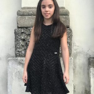 Abito GUESS by Marciano  per ragazza color nero con tessuto lamè