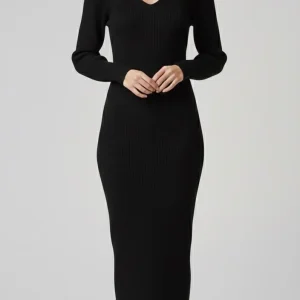 Gold Rush donna abito W4196 NERO