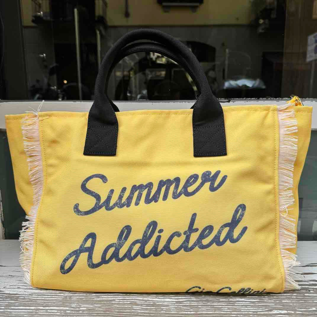 Gio Cellini donna borsa Summer Tote Bag SB045 Giallo - immagine 2