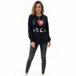 Richmond donna felpa Faram UWA25284FEMTL Black