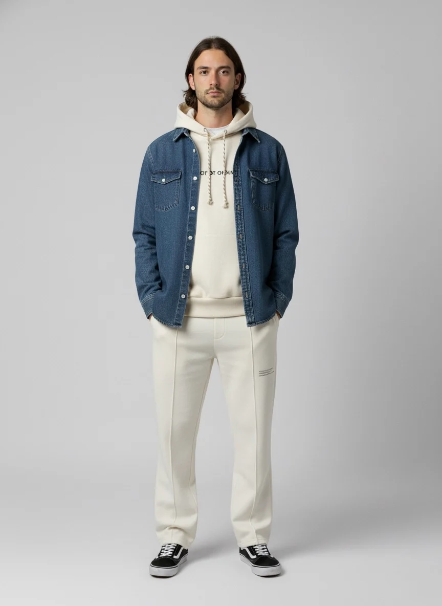 Gold Rush uomo pantalone M1ESS61 I25 AVORIO - immagine 2