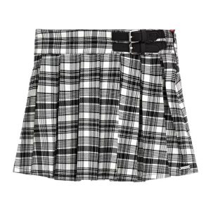 Gonna GUESS  per ragazza in fantasia scozzese bianca e nera