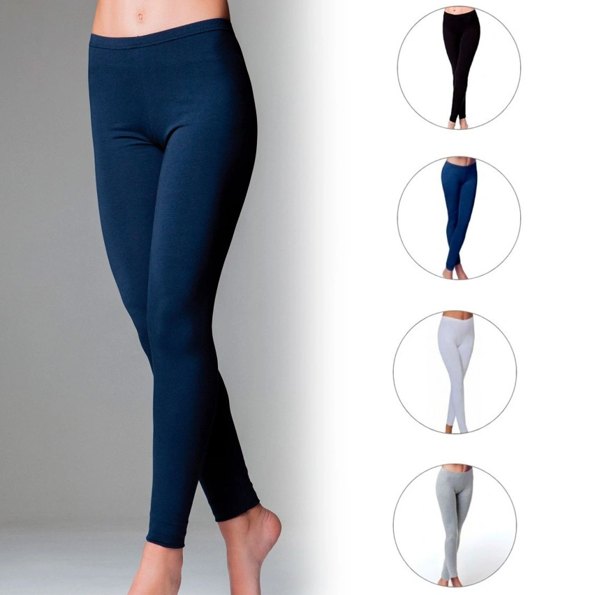 Leggings donna Jadea 4265 in morbido cotone elasticizzato - immagine 4