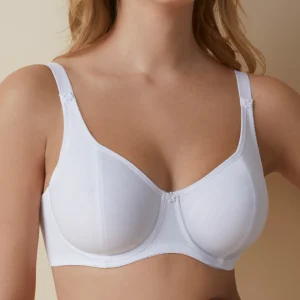 Reggiseno contenitivo con ferretto e senza imbottitura con motivo a righe