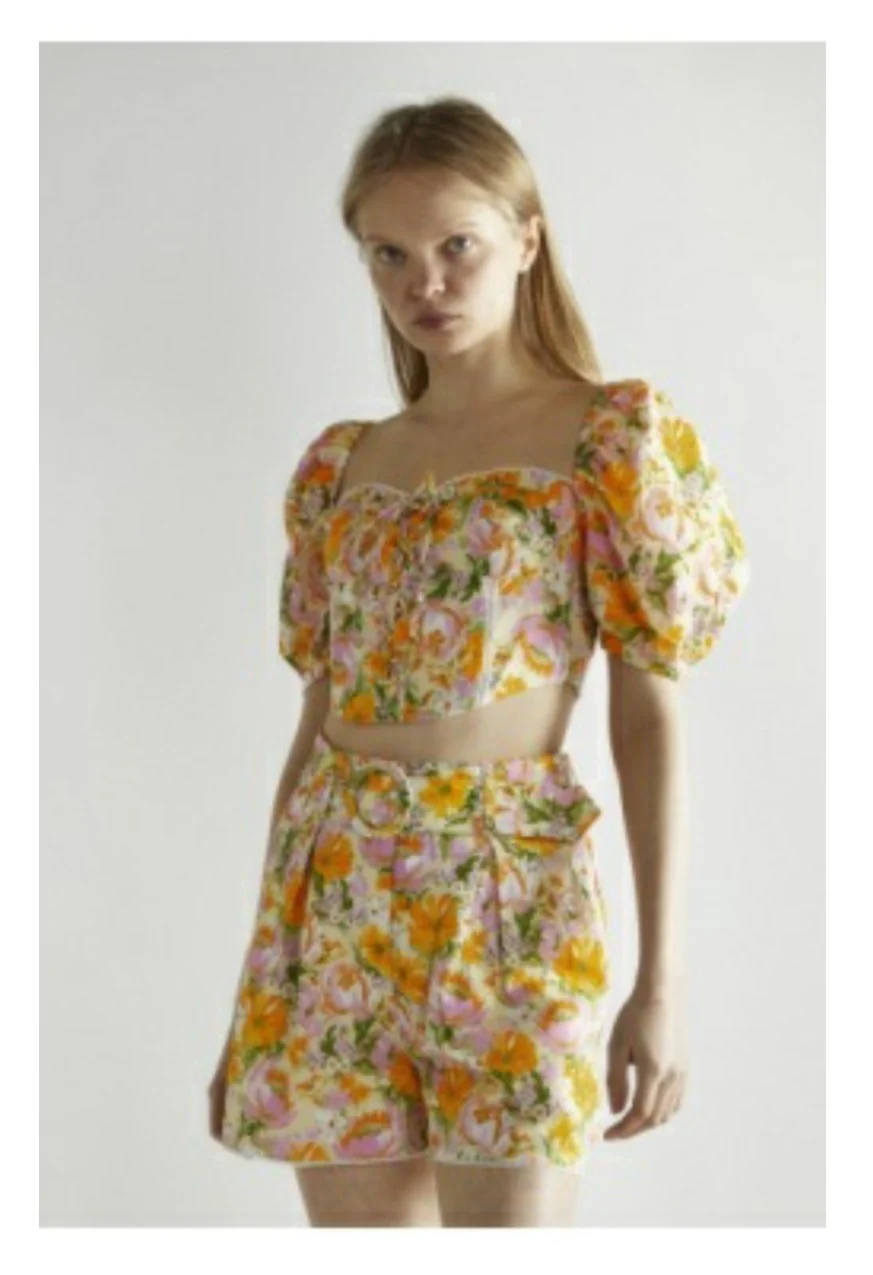 Glamorous donna short CK7816 multi wallpaper floral - immagine 2