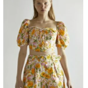 Glamorous donna top CK7817 multi wallpaper floral