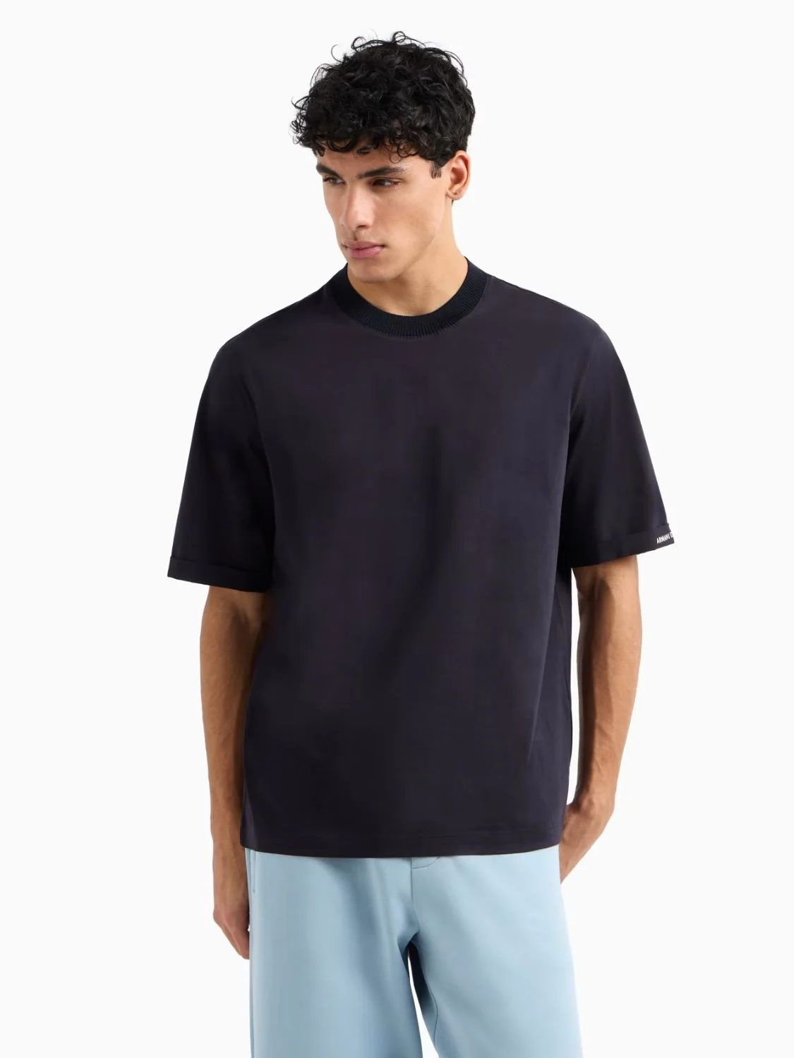 Armani Exchange uomo maglia felpa XM000519 AF10337 UB101 Navy - immagine 2