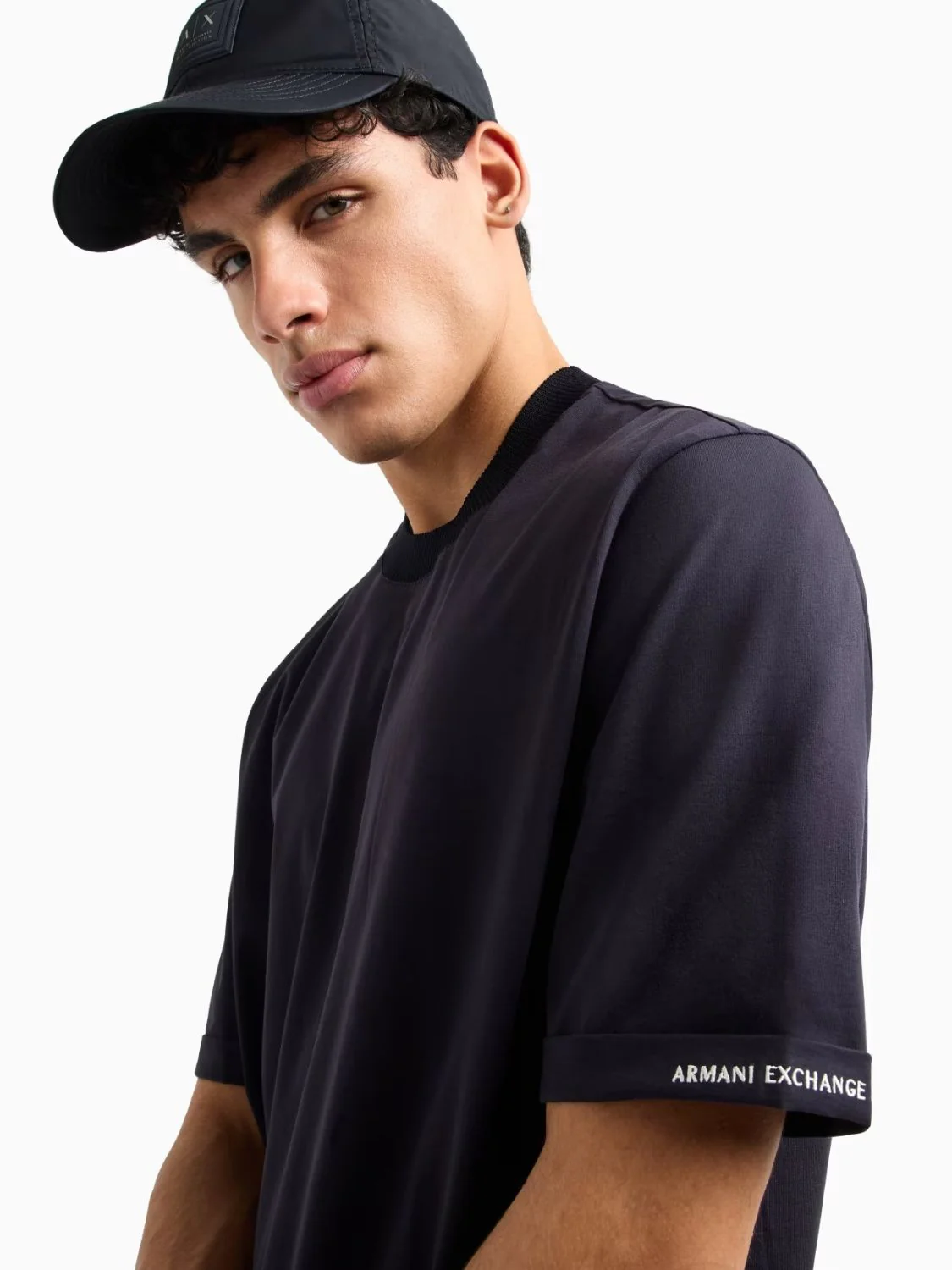 Armani Exchange uomo maglia felpa XM000519 AF10337 UB101 Navy - immagine 4