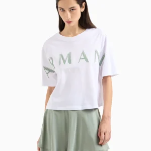Armani Exchange donna t-shirt XW000520AF10359 U0002 Bianco