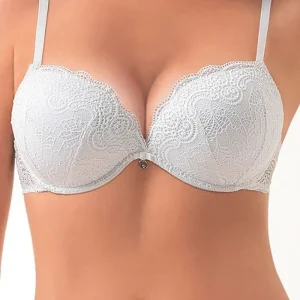 Reggiseno Super Push Up +2 Taglie Double Pizzo Lormar