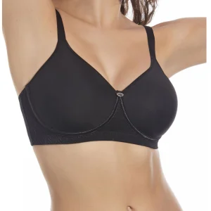 Reggiseno senza ferretto preformato Selene Manuela microfibra e tulle