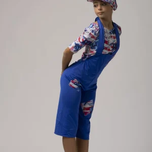 Salopette con maglietta e cappellino mod. 4304