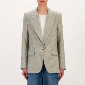 Vicolo donna giacca TB1120 grigio melange/oro