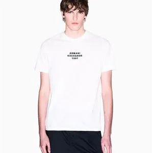 Armani Exchange uomo t-shirt XM000540AF10362 U0009 Bianco