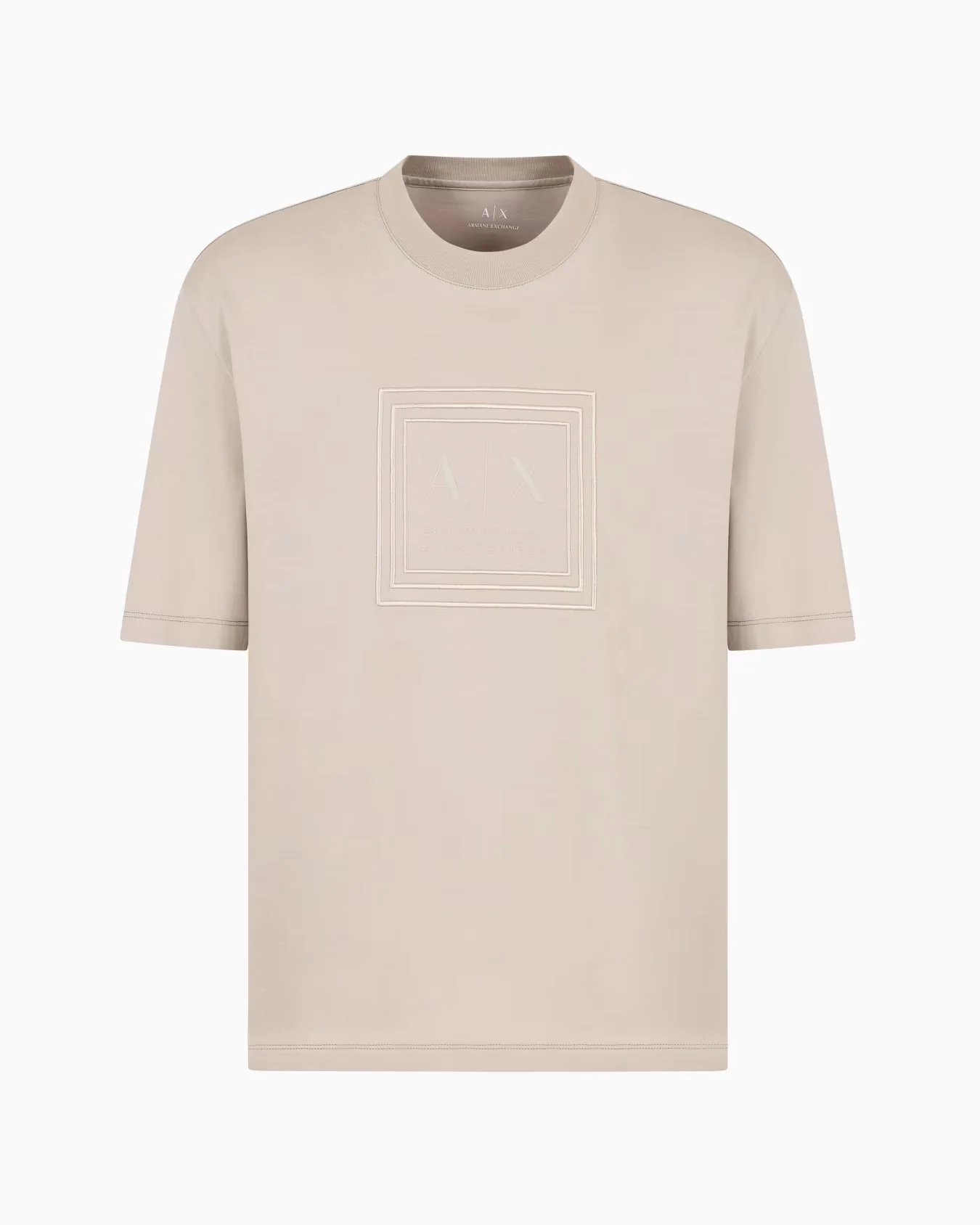 Armani Exchange uomo t-shirt XM000358AF10364 U6154 Beige - immagine 5