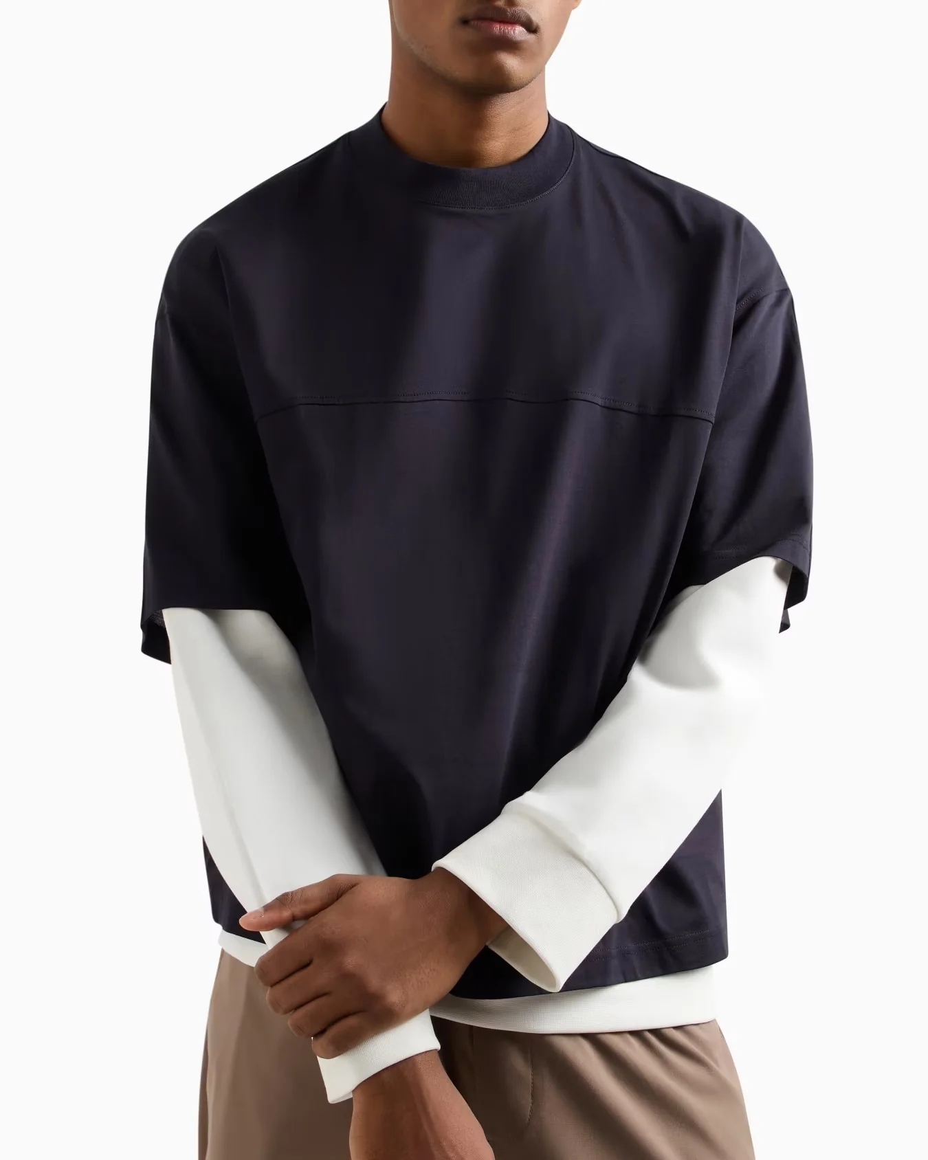 Armani Exchange uomo felpa XM000359AF10364UB101 Navy - immagine 4