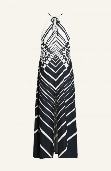 ABITO LUNGO VISCOSA OPTICAL Pin-Up Stars - immagine 3