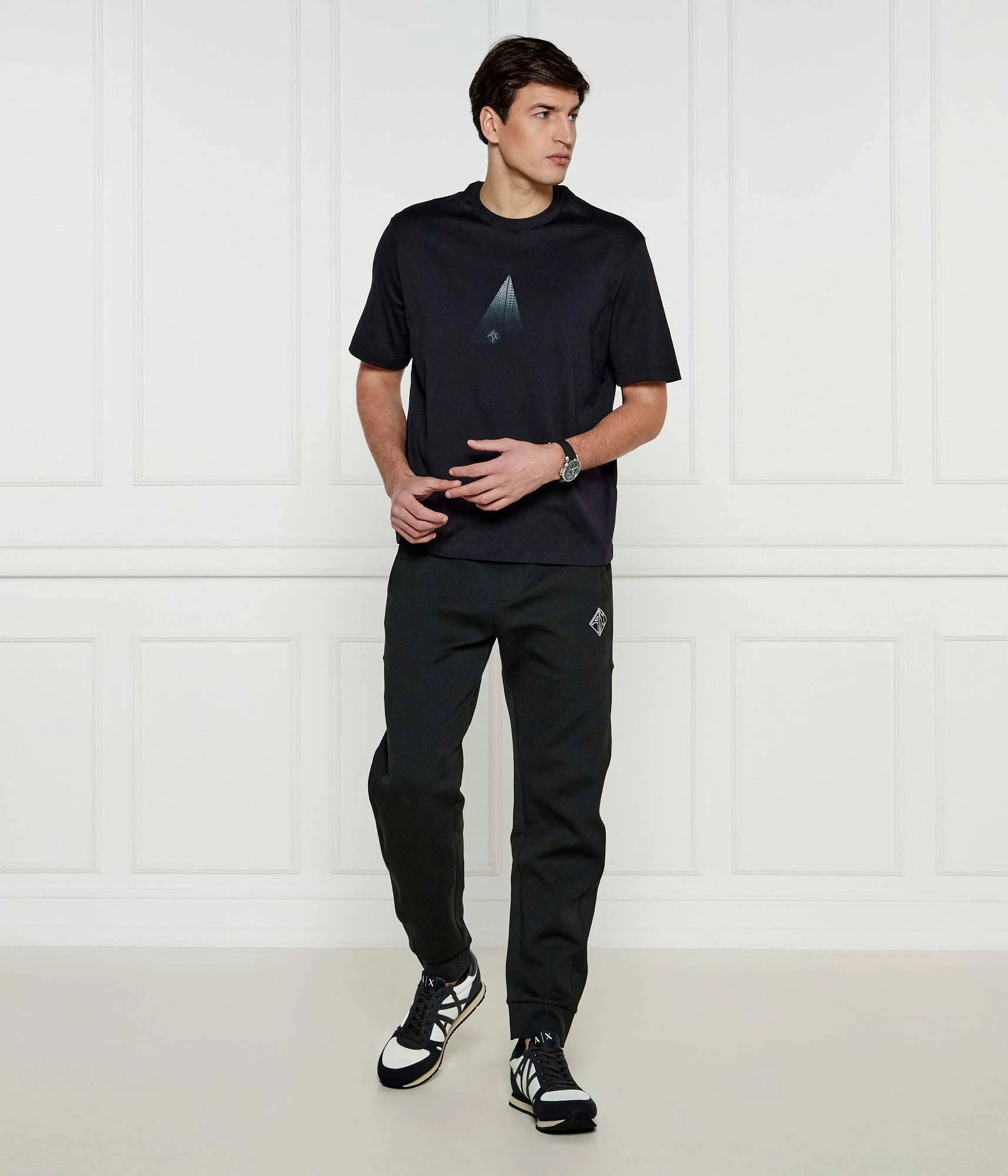 Armani Exchange uomo t-shirt XM000270AF12112UB101 Navy - immagine 4