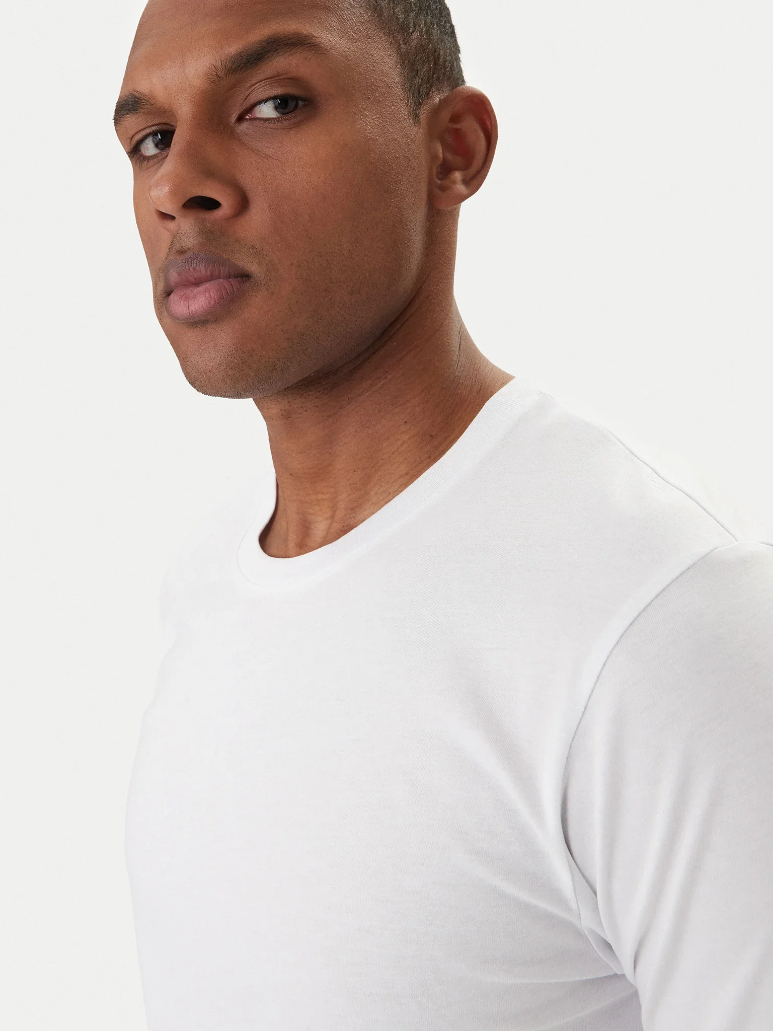 Jack & Jones uomo t-shirt Organic 12156101 White - immagine 4