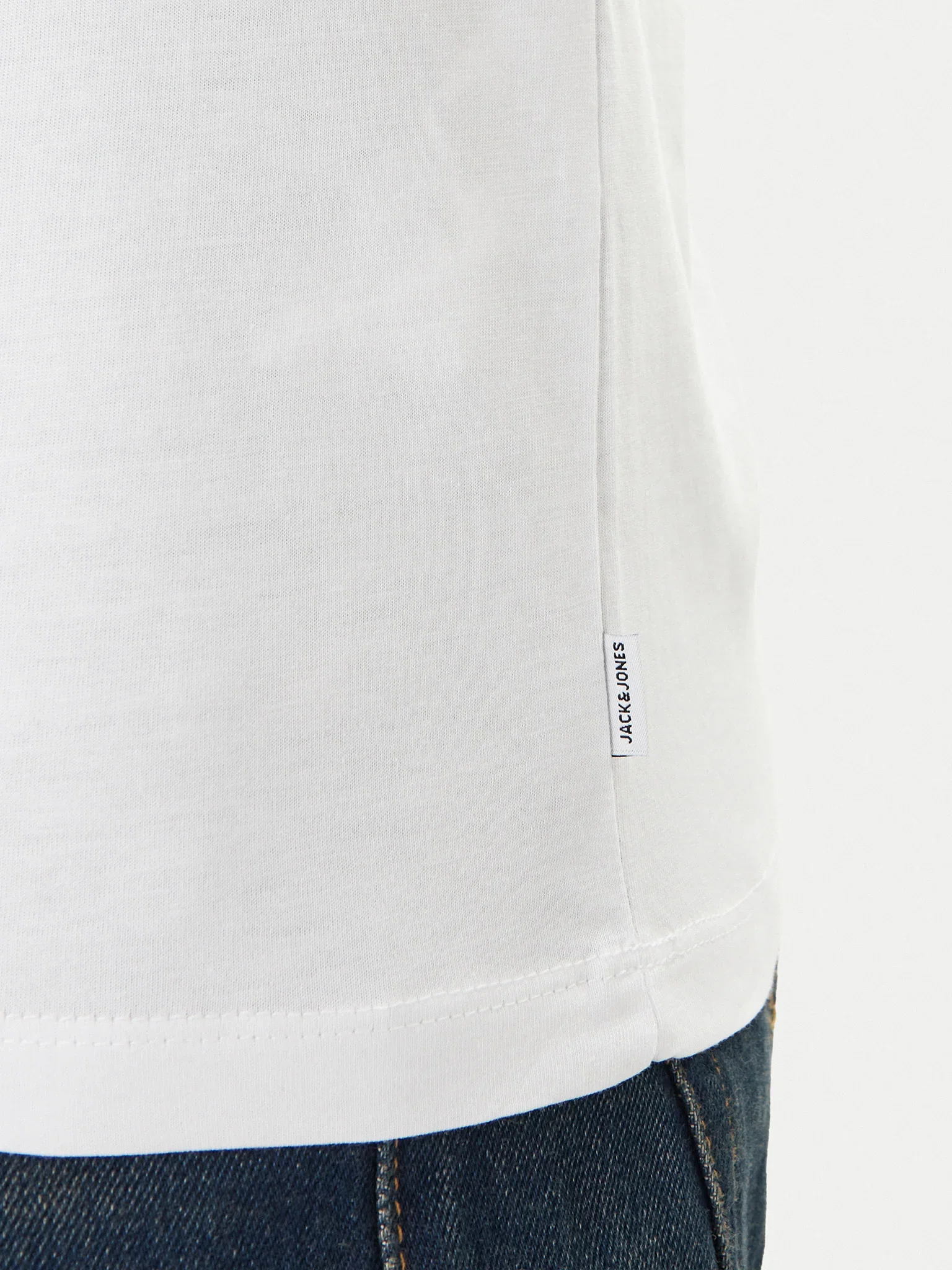 Jack & Jones uomo t-shirt Organic 12156101 White - immagine 5