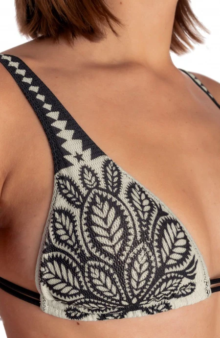 BIKINI TRIANGOLO IMBOTTITO E Slip sgambato, copertura ridotta STAMPA BEAUTIFUL TREE Pin-Up Stars - immagine 4