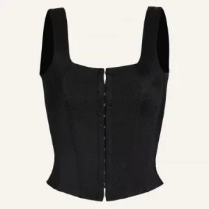 BUSTINO LYCRA LUCIDA TINTA UNITA PIN-UP STARS