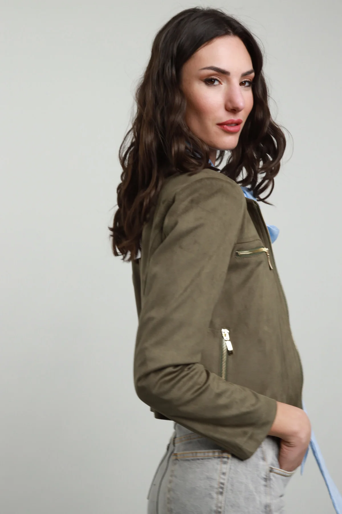 Susy Mix donna chiodo PP144T311 militare - immagine 3