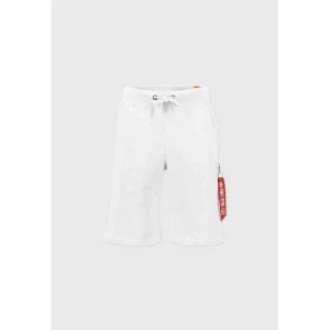 Alpha Industries Uomo Bermuda Bianco 166301