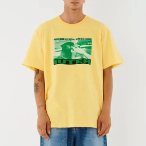 Iuter Uomo T-shirt Welcome Gialla 23SITS24