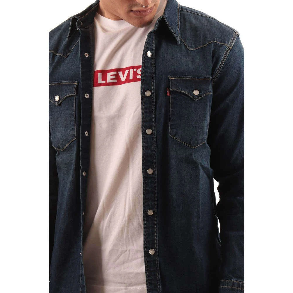 Levi's Uomo Camicia Denim Barstow Western Standard