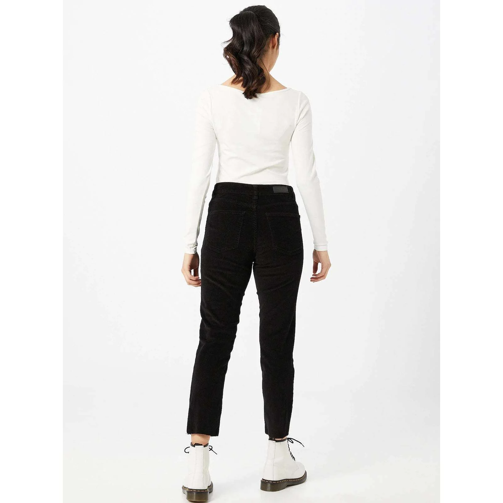 Only Donna Pantalone Velluto Velour Emily Black - immagine 3