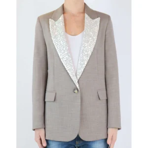 Vicolo Donna Giacca Grigio Tortora TE0141