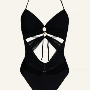 COSTUME INTERO NERO INCROCIATO TULLE E LYCRA Pin-Up Stars