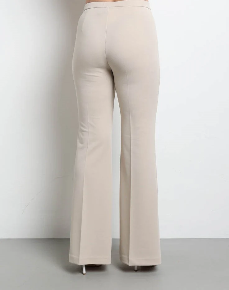 Vicolo donna pantalone a palazzo TB0079 Beige - immagine 3