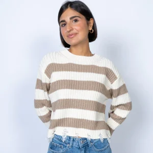 vero moda donna maglia mercer 10314141 Birch Silver mink