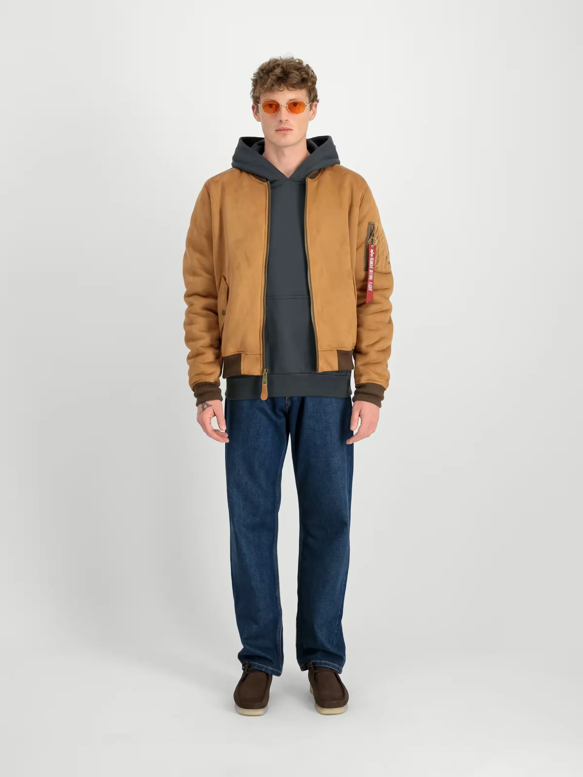 alpha industries uomo giubbino ma-1 fs 148122AI 370 Cammello - immagine 2