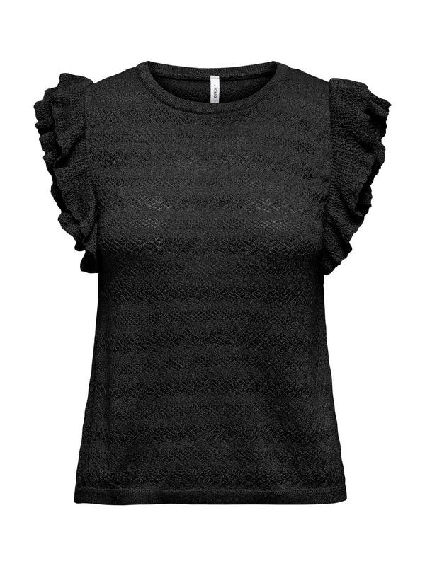 Only donna t-shirt Aga Glitter 15344402 Black - immagine 2