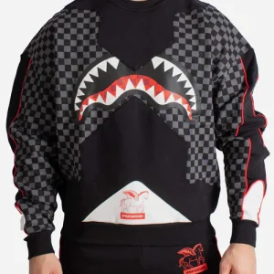 Sprayground uomo felpa Triple Decker Heir SP774GGREY