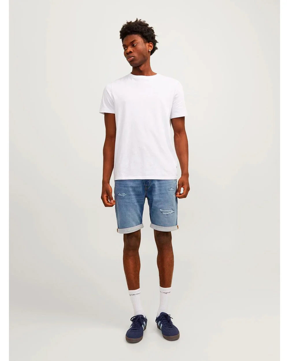 Jack & Jones uomo bermuda Chris Cooper am 425 12252981 Blue Denim - immagine 2