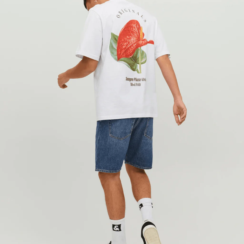 Jack & Jones Uomo Bermuda Chris Denim Blue am358 12229158 - immagine 3