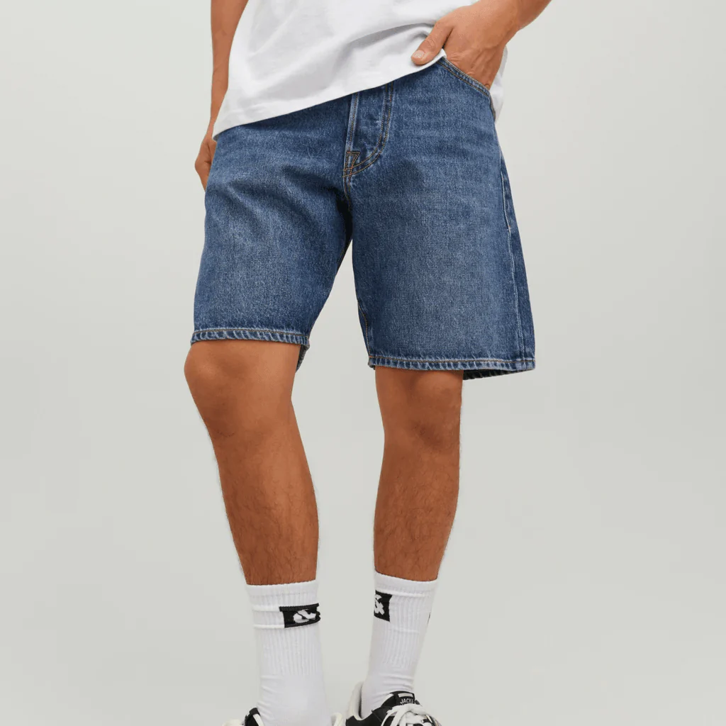 Jack & Jones Uomo Bermuda Chris Denim Blue am358 12229158 - immagine 2