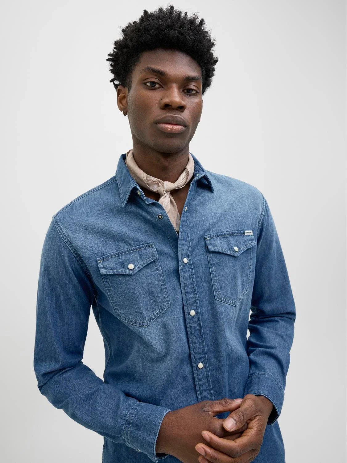 Jack & Jones uomo camicia Heridan Noos 12138115 deni - immagine 4