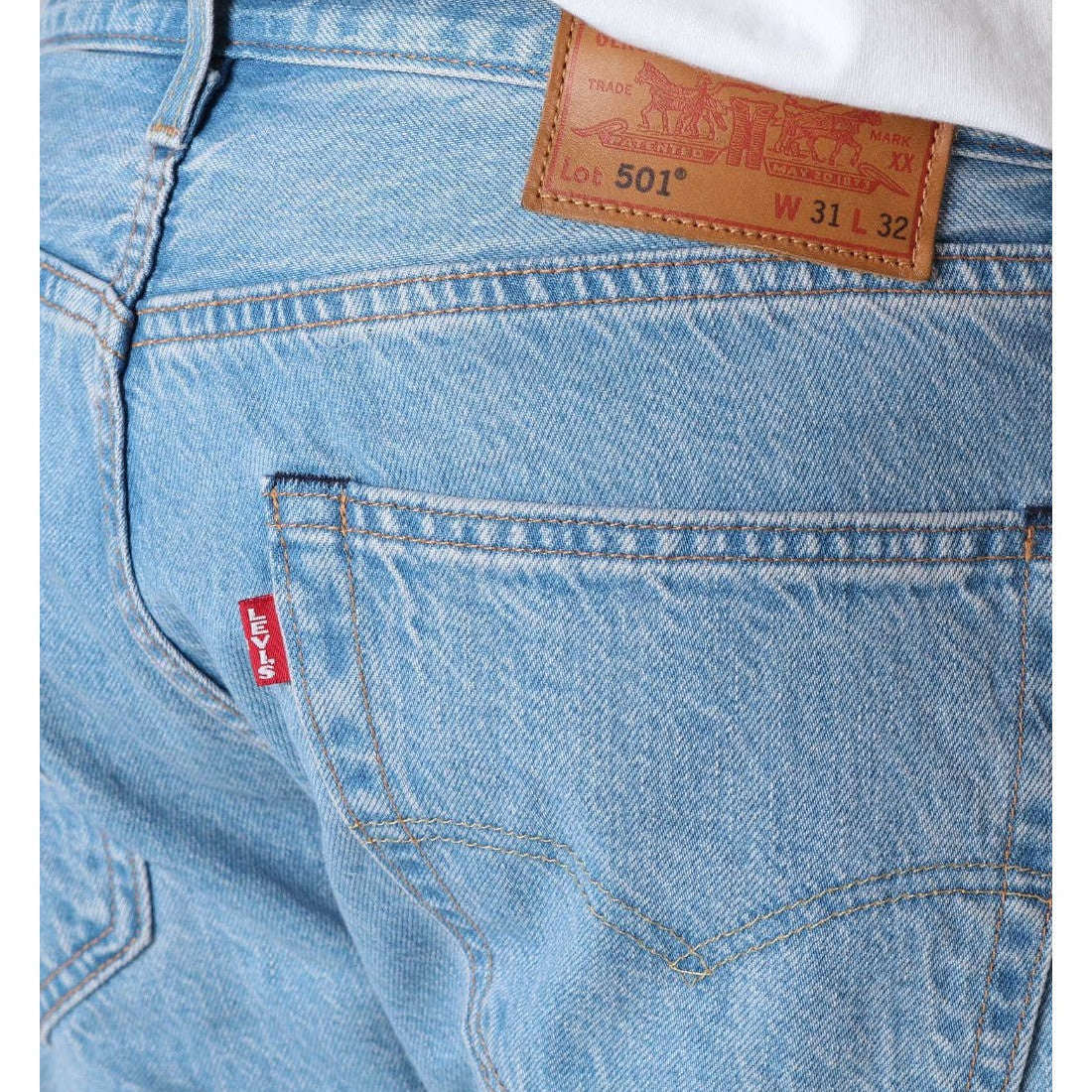 Levi's Uomo Jeans 501 Original Canyon Moon Blue 00501-3261 - immagine 5