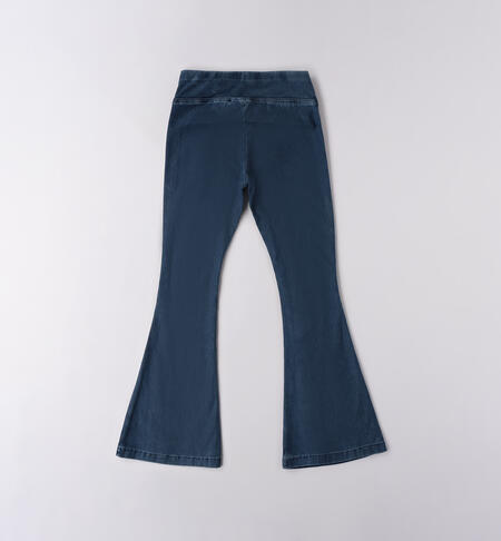 JEGGINGS IDO x ragazza color blu denim – modello a trombetta - immagine 4