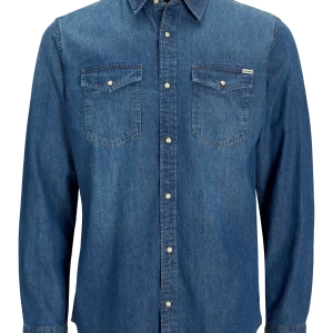 Jack & Jones uomo camicia Sheridan 12138115 Denim